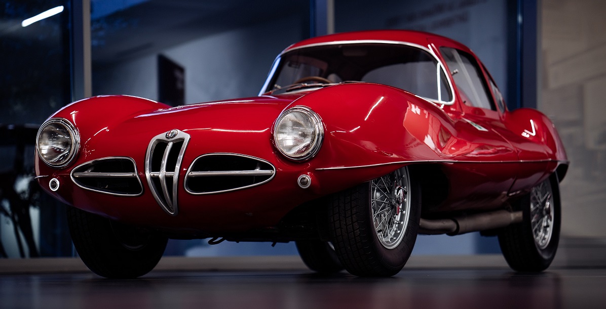 Photo of a red Alfa Romeo car