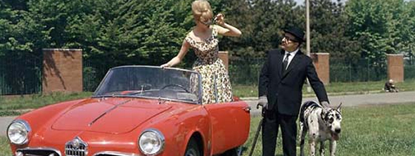 Foto di una Giulietta in un set di un film d’epoca