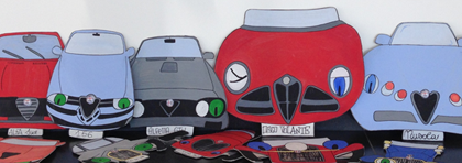Image of cars drawn