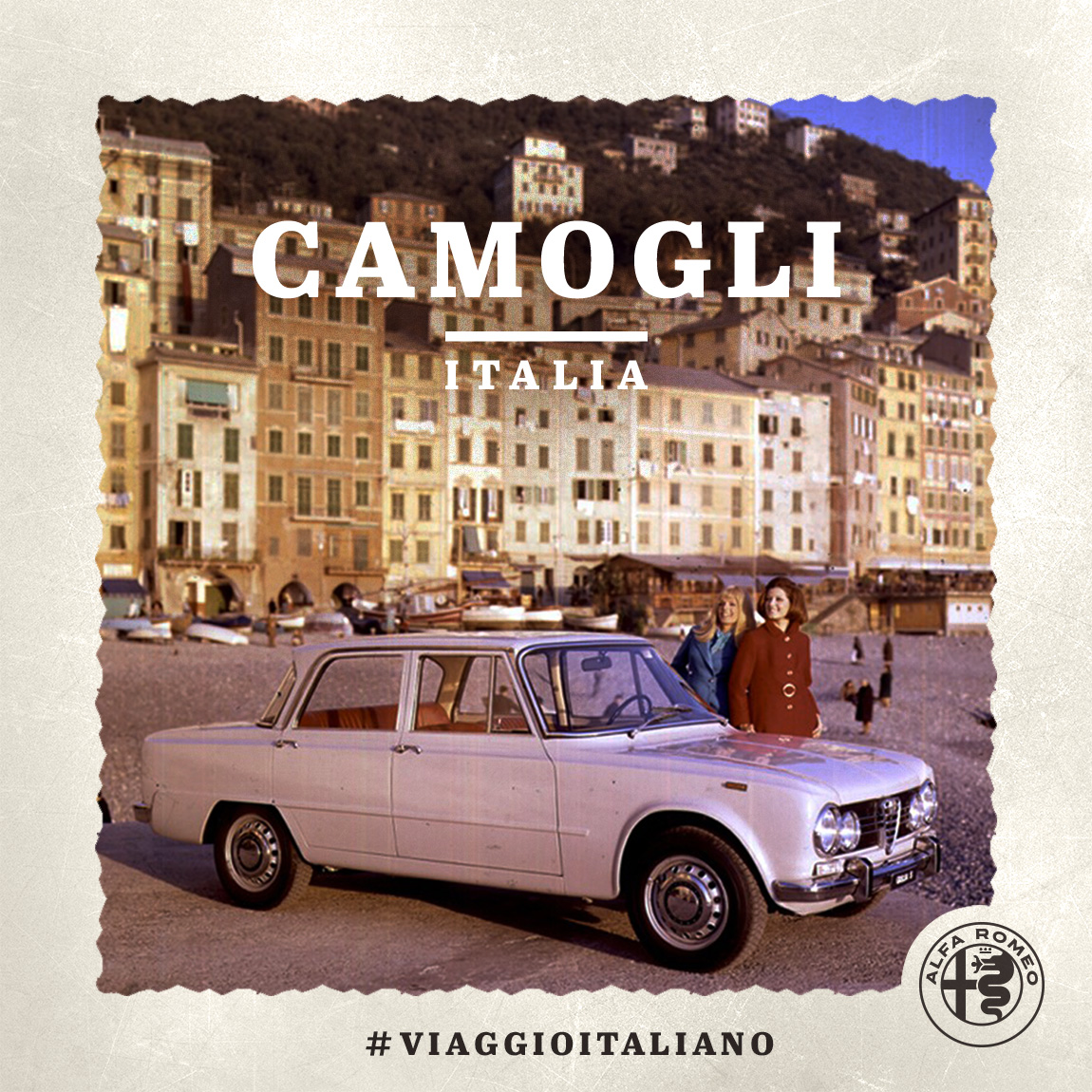 Image of an Alfa Romeo car in Camogli
