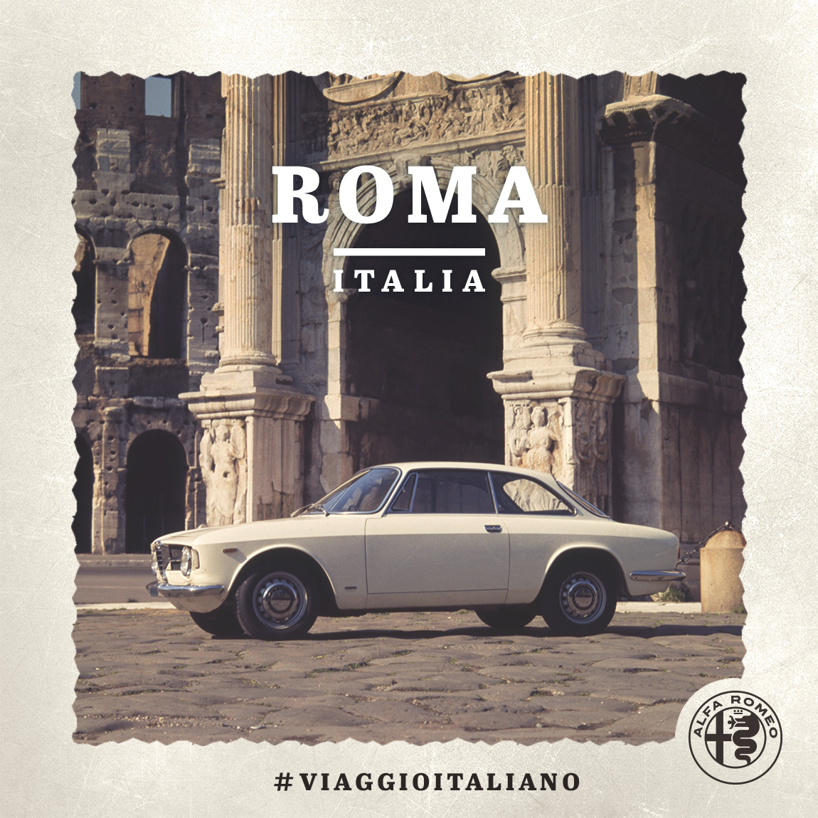 Image of an Alfa Romeo car in Rome